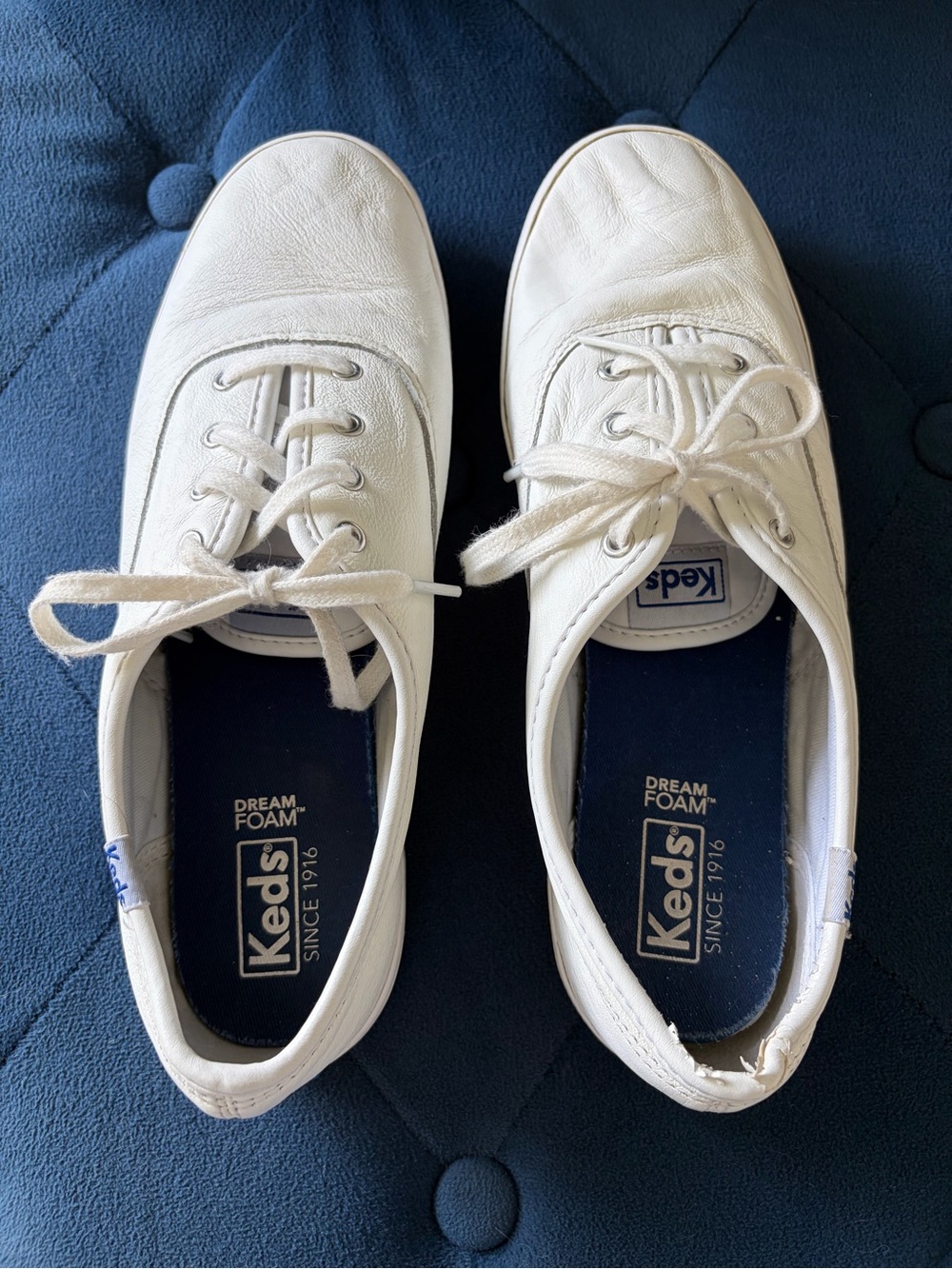 Keds White Leather Sneakers Women’s Size 7.5